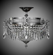 American Brass & Crystal FM8011-P-01G - Three Light Flush Mount